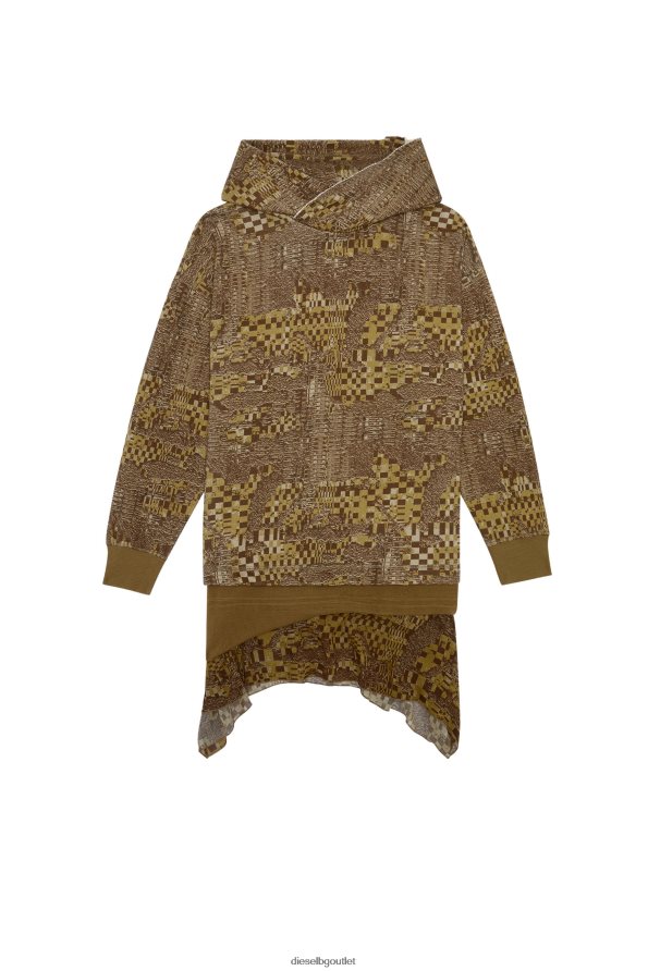 Diesel д-роли-качулка Жени FTRH4D838 облекло военно зелено