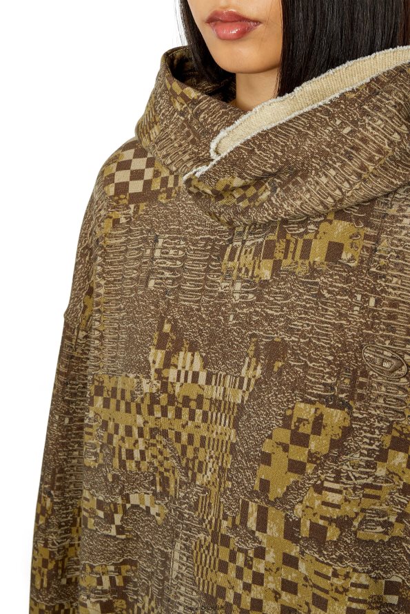 Diesel д-роли-качулка Жени FTRH4D838 облекло военно зелено