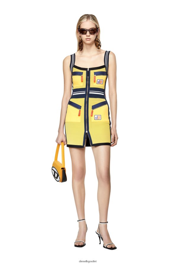 Diesel d-месър Жени FTRH4D794 облекло черно/жълто