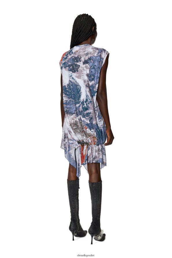 Diesel d-rolletty-nw-l1 Жени FTRH4D803 облекло синьо/бяло