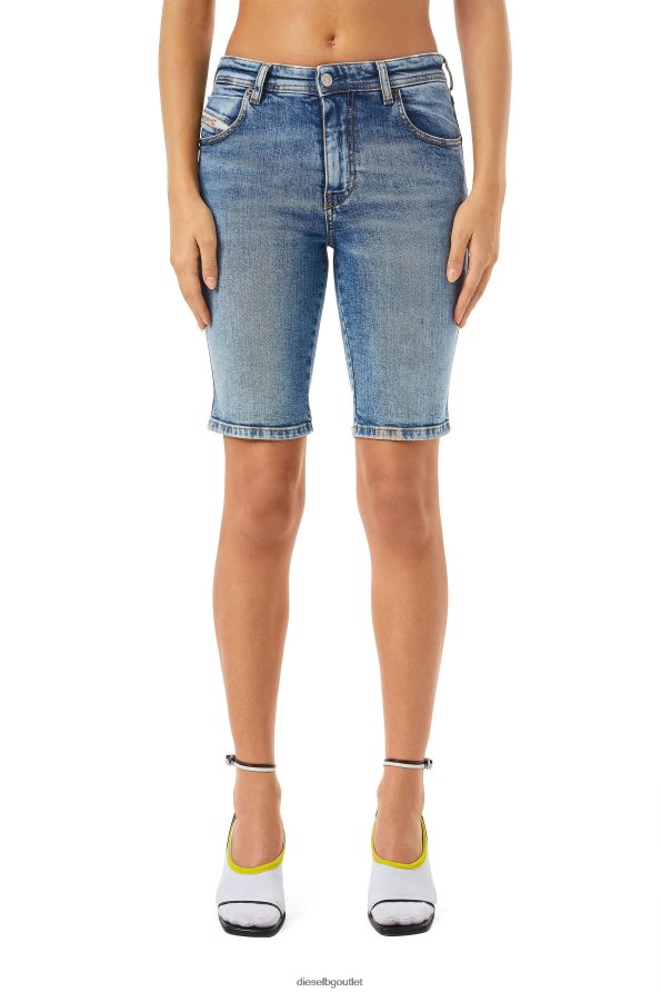 Diesel панталони за колоездене de-ginny Жени FTRH4D984 облекло средно синьо