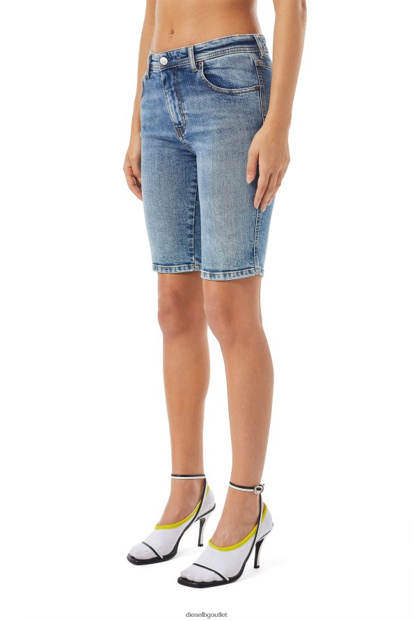 Diesel панталони за колоездене de-ginny Жени FTRH4D984 облекло средно синьо