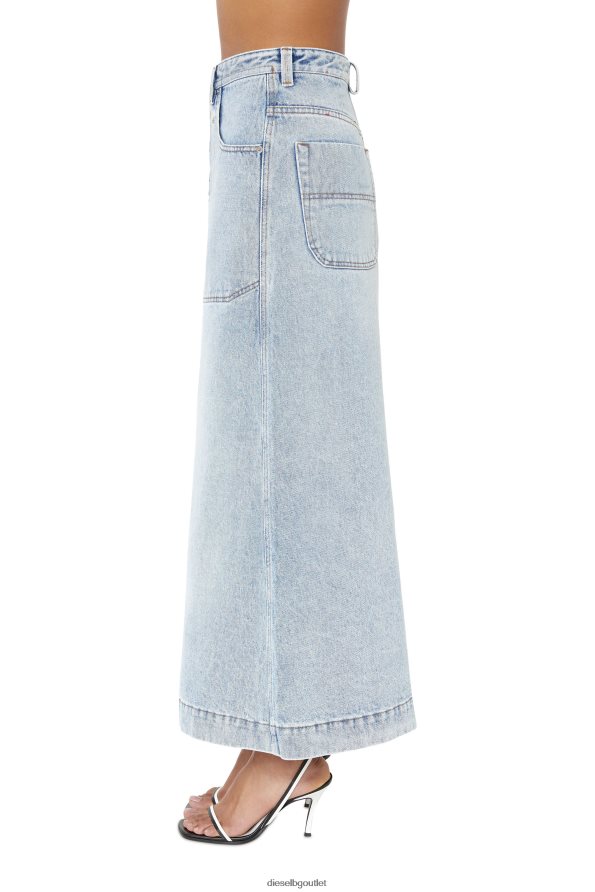 Diesel de-albus-l a-line дълга пола Жени FTRH4D1041 облекло светло синьо
