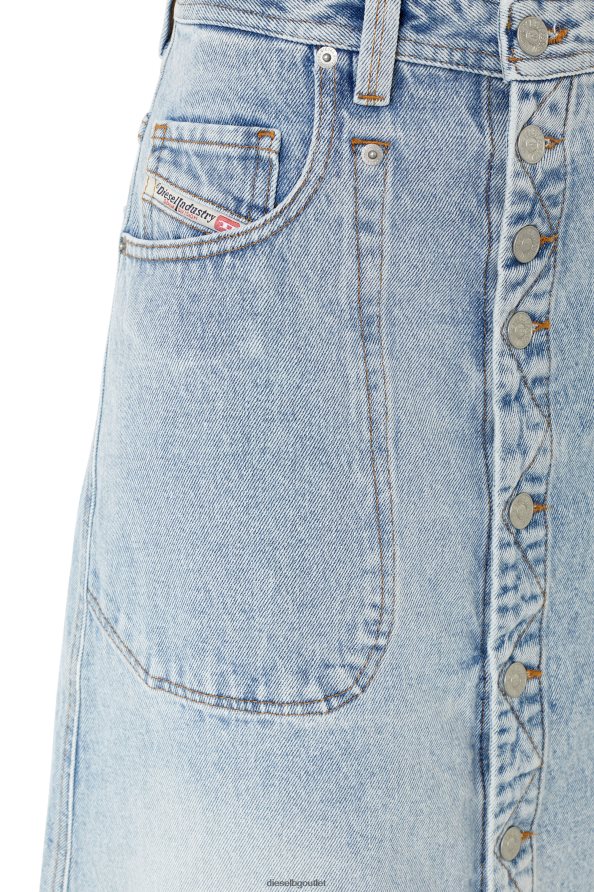 Diesel de-albus-l a-line дълга пола Жени FTRH4D1041 облекло светло синьо