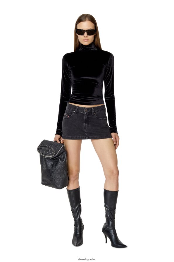 Diesel мини пола de-ron Жени FTRH4D1027 облекло черно/тъмно сиво