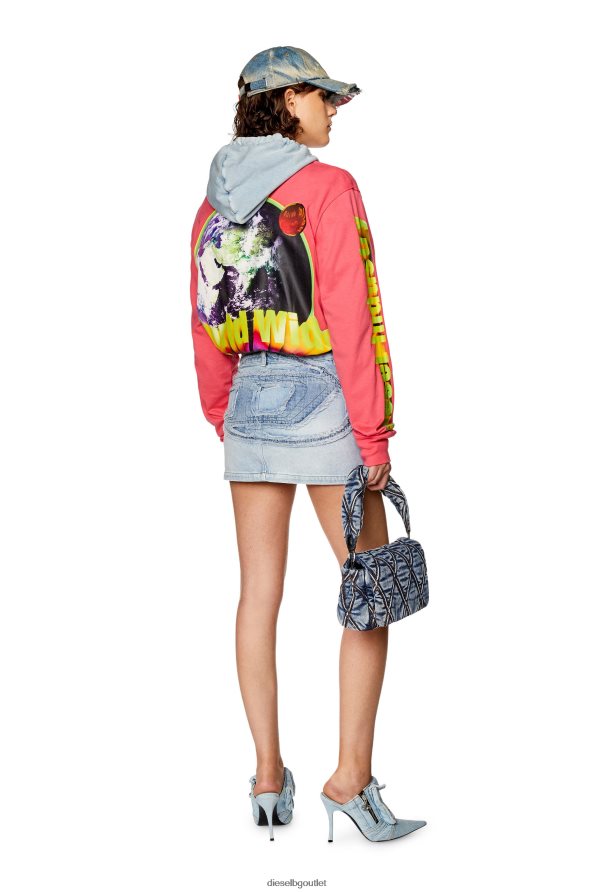 Diesel де-рон-s1 Жени FTRH4D1018 облекло светло синьо