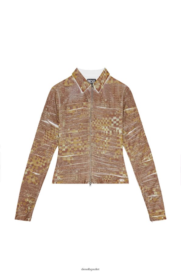 Diesel c-адонис Жени FTRH4D966 облекло кафяво/бяло