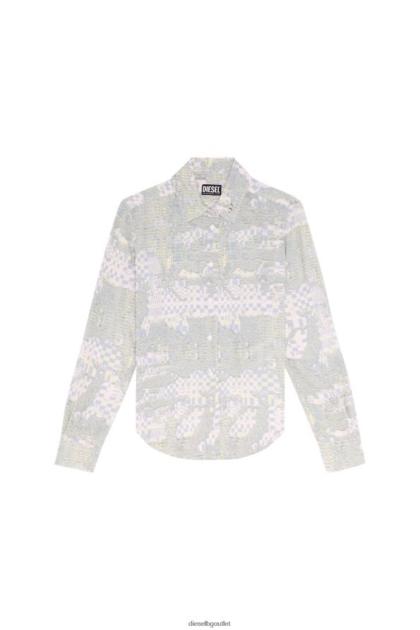 Diesel c-gisey-aop Жени FTRH4D967 облекло розово/зелено