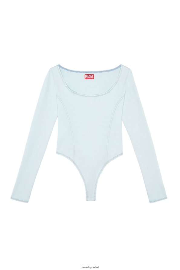 Diesel d-cho пистово дънково боди Жени FTRH4D880 облекло светло синьо