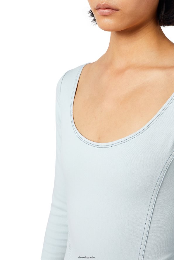 Diesel d-cho пистово дънково боди Жени FTRH4D880 облекло светло синьо