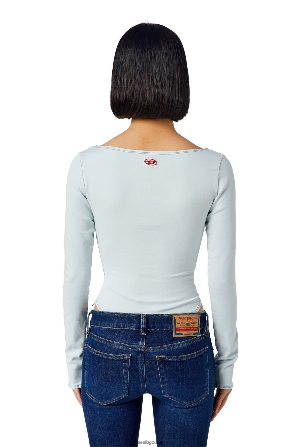 Diesel d-cho пистово дънково боди Жени FTRH4D880 облекло светло синьо