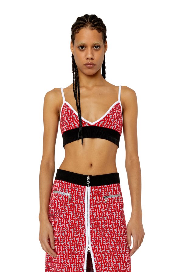 Diesel m-athilde-top Жени FTRH4D879 облекло черно/червено