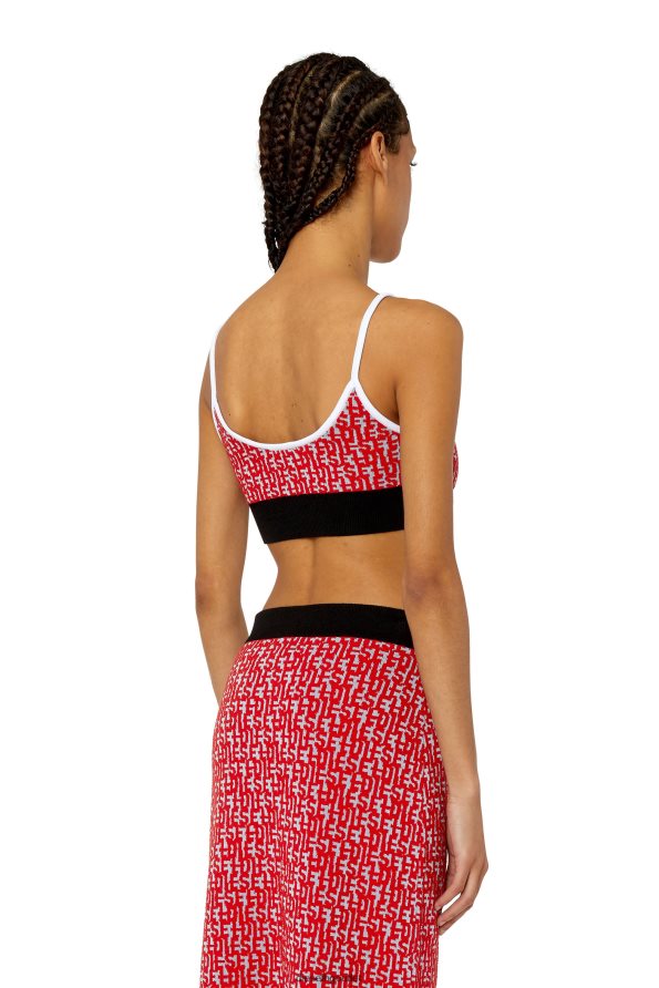 Diesel m-athilde-top Жени FTRH4D879 облекло черно/червено