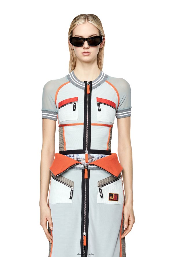 Diesel т-токи Жени FTRH4D912 облекло оранжево/бяло