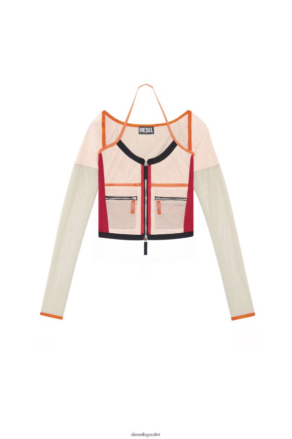 Diesel т-токат Жени FTRH4D918 облекло розово/червено