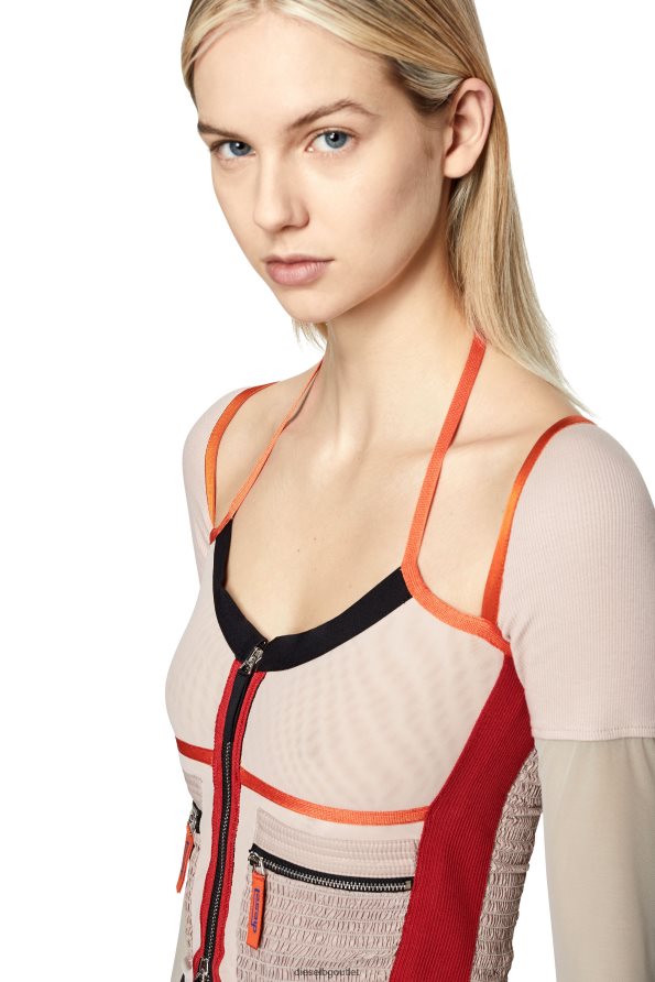 Diesel т-токат Жени FTRH4D918 облекло розово/червено