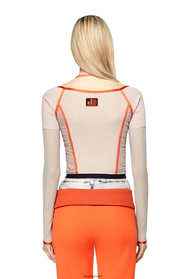 Diesel т-токат Жени FTRH4D918 облекло розово/червено