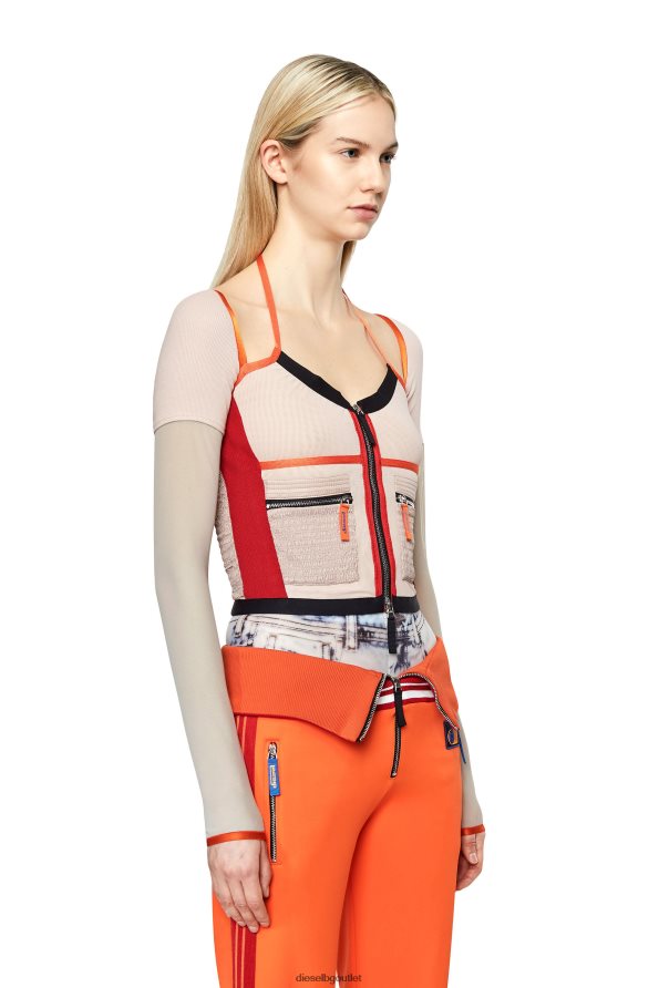 Diesel т-токат Жени FTRH4D918 облекло розово/червено