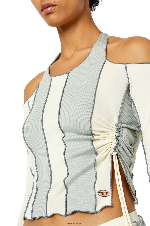 Diesel т-линове Жени FTRH4D949 облекло синьо/бяло