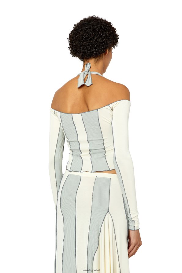 Diesel т-линове Жени FTRH4D949 облекло синьо/бяло