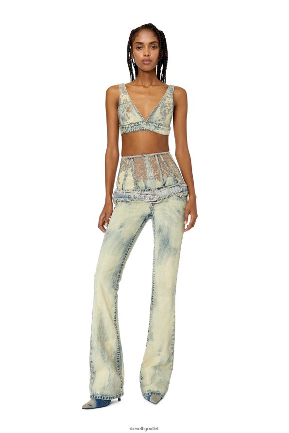 Diesel de-janys-fsc Жени FTRH4D957 облекло светло синьо