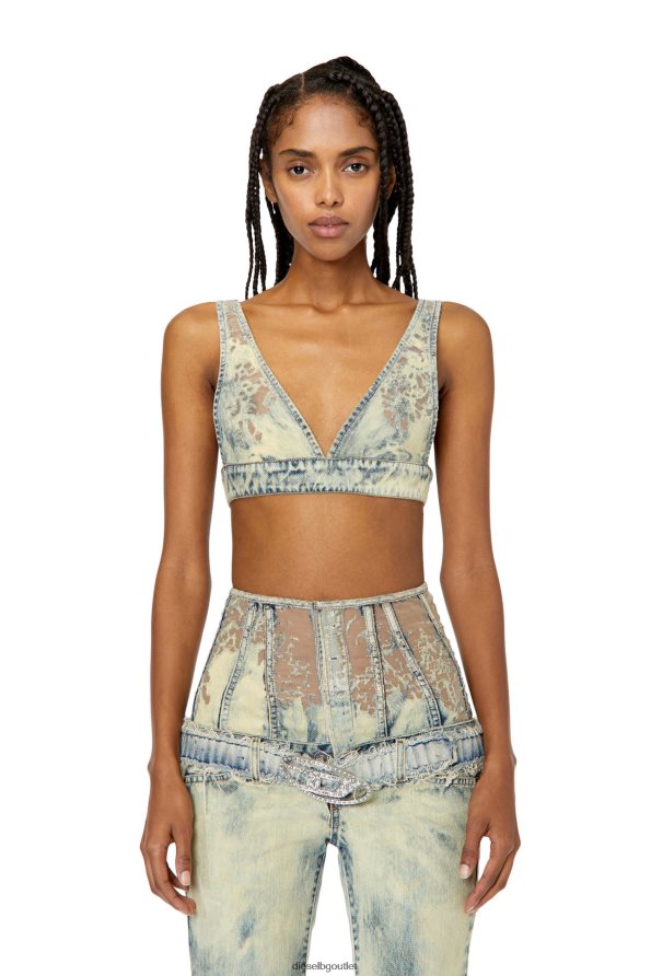 Diesel de-janys-fsc Жени FTRH4D957 облекло светло синьо