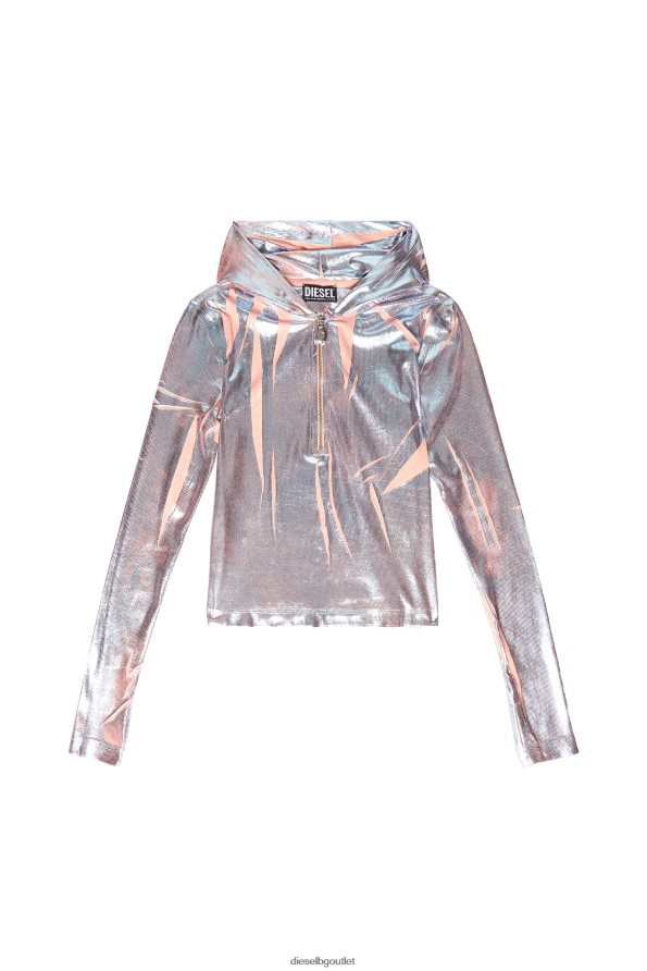Diesel t-затворена качулка Жени FTRH4D959 облекло сребро