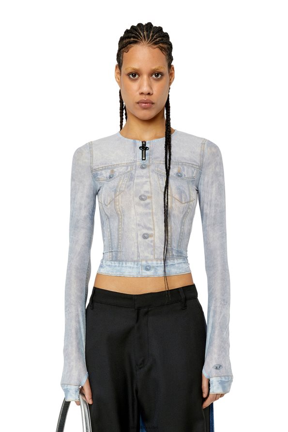 Diesel t-clau-g2 Жени FTRH4D933 облекло светло сив