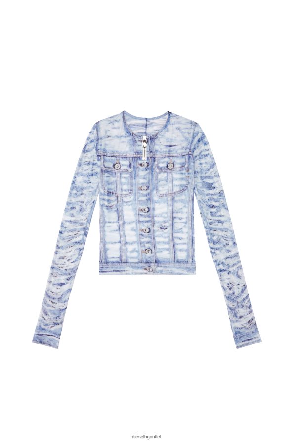 Diesel t-clauzi-h2 Жени FTRH4D955 облекло синьо/бяло