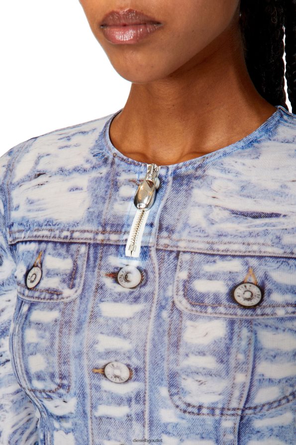 Diesel t-clauzi-h2 Жени FTRH4D955 облекло синьо/бяло