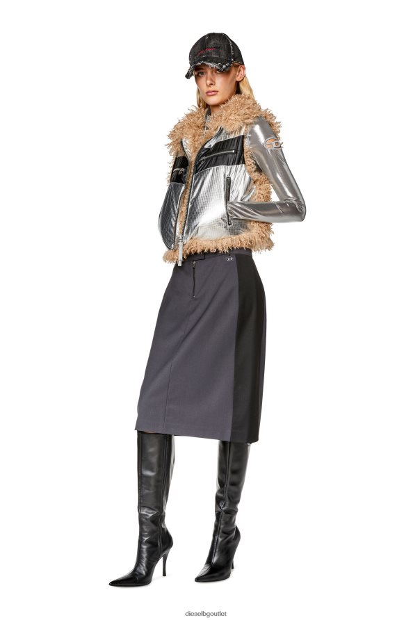 Diesel t-метал-l1 Жени FTRH4D930 облекло сребро