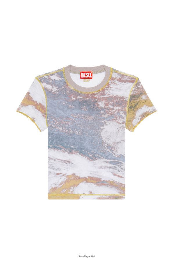 Diesel t-skinzy-дантела Жени FTRH4D910 облекло люляк