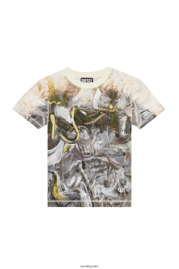 Diesel t-skinzy-g1 Жени FTRH4D940 облекло сиво/бяло