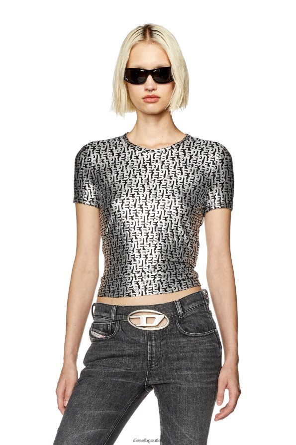 Diesel t-uncutie-long-l5 Жени FTRH4D920 облекло тъмно сив