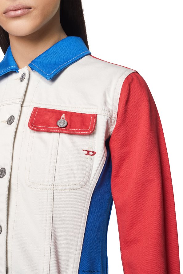 Diesel де-тънък Жени FTRH4D757 облекло бяло/червено