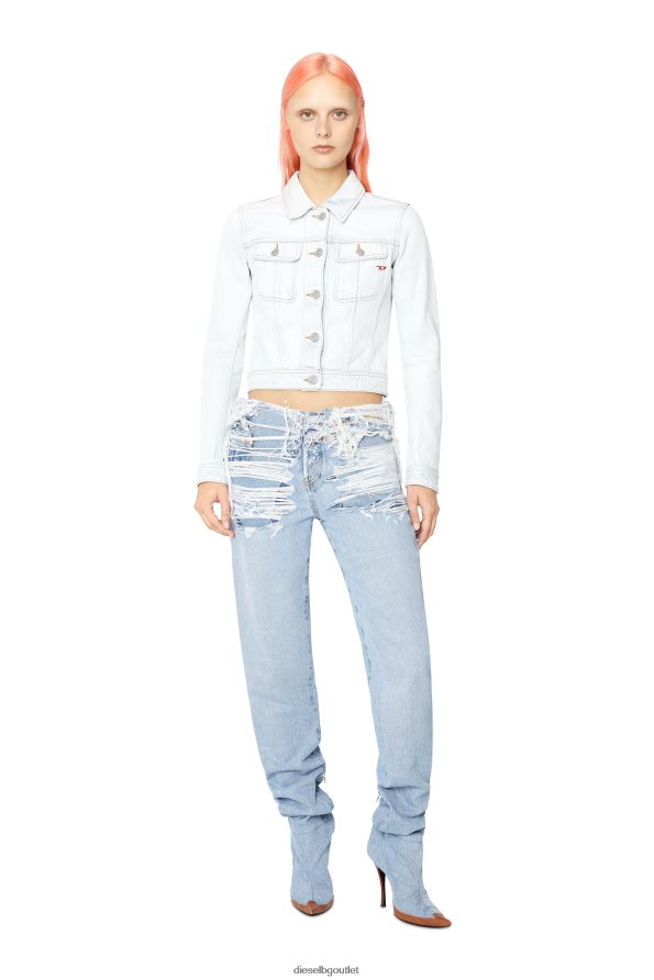 Diesel нетънко яке на шофьор на камион Жени FTRH4D773 облекло светло синьо