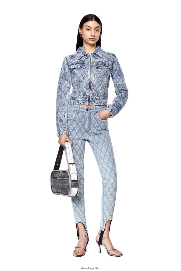 Diesel de-slimmy-zip-fs Жени FTRH4D750 облекло светло синьо