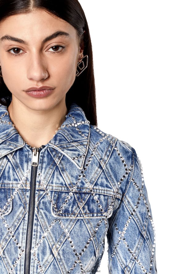 Diesel de-slimmy-zip-fs Жени FTRH4D750 облекло светло синьо