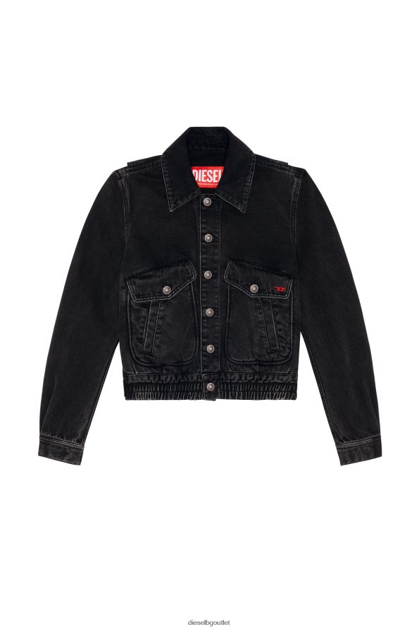 Diesel бомбър яке de-tracy Жени FTRH4D778 облекло черно/тъмно сиво