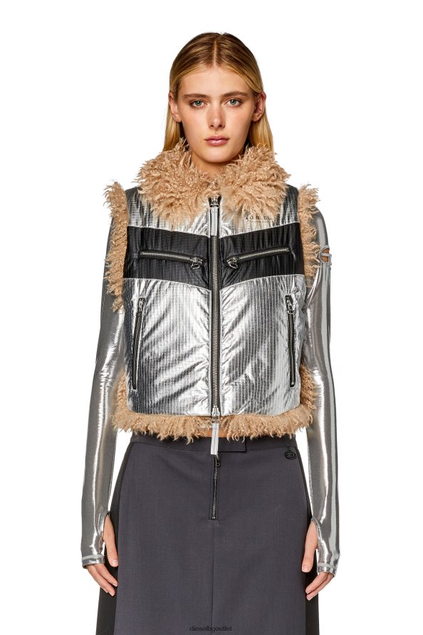 Diesel w-efia Жени FTRH4D754 облекло сребро