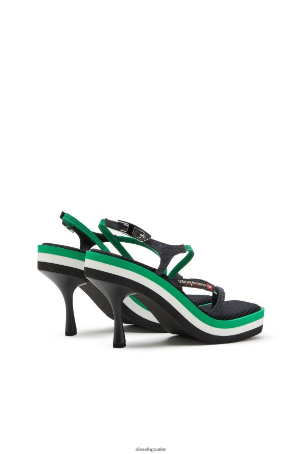 Diesel d-haway sdl Жени FTRH4D1108 обувки черно/зелено