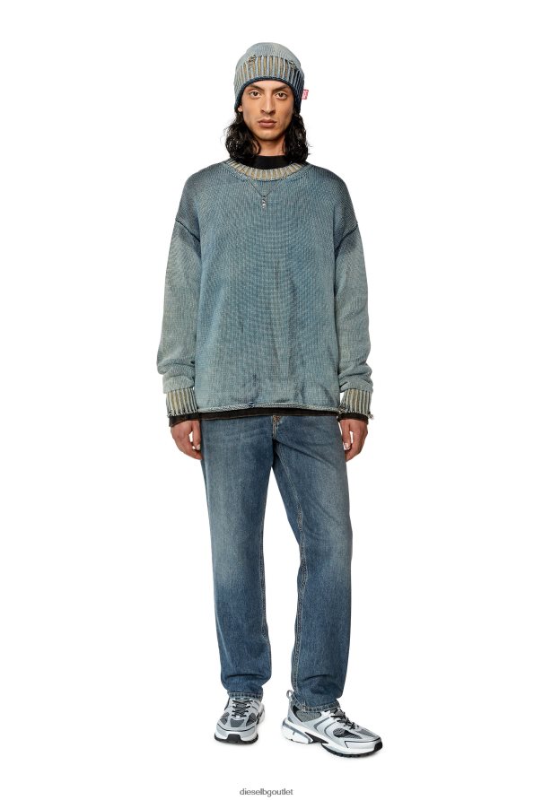 Diesel заострени дънки 2023 d-finitive 09f74 мъже FTRH4D341 облекло средно синьо