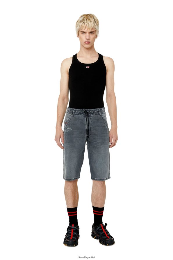 Diesel d-krooshort-z joggjeans мъже FTRH4D373 облекло черен