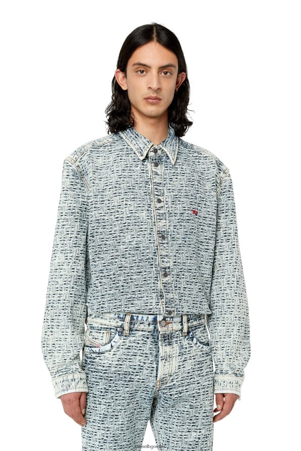 Diesel d-просто-над-сп мъже FTRH4D323 облекло светло синьо