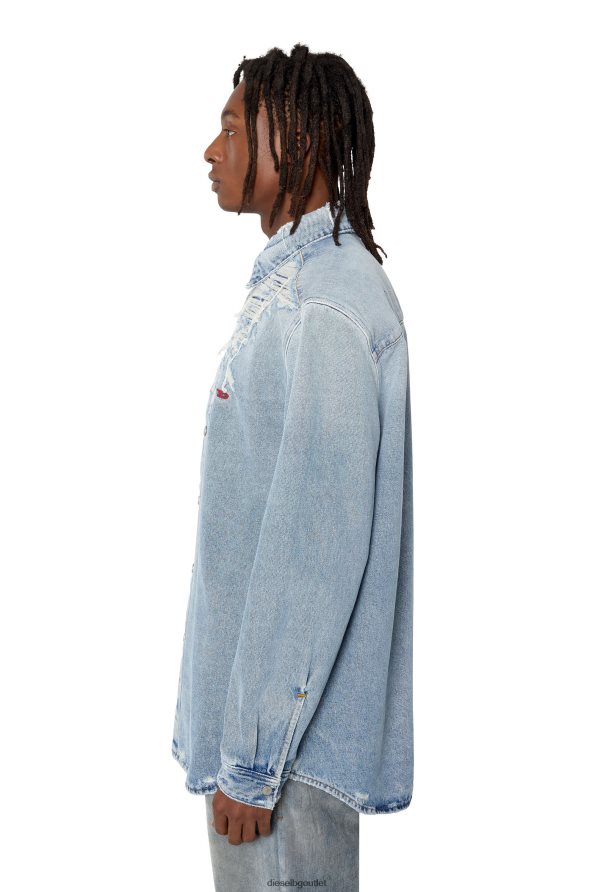 Diesel d-просто-над-fsb мъже FTRH4D334 облекло светло синьо