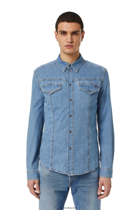 Diesel d-westy родео риза мъже FTRH4D286 облекло средно синьо