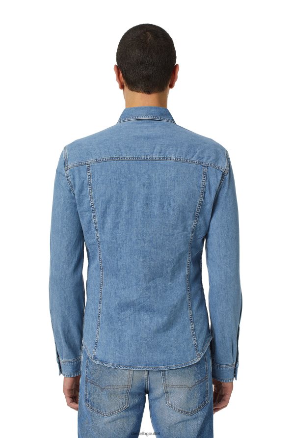 Diesel d-westy родео риза мъже FTRH4D286 облекло средно синьо
