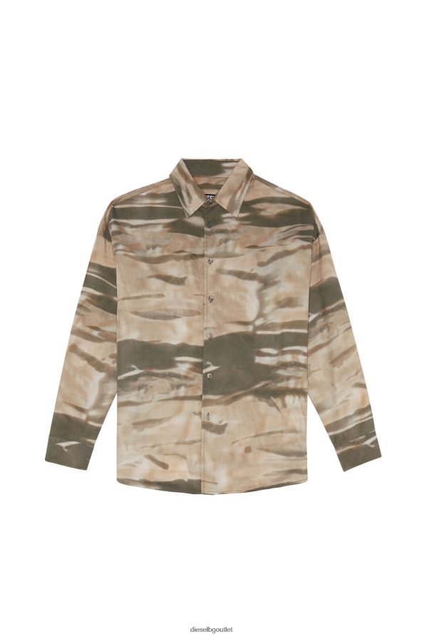 Diesel s-течност-cmf мъже FTRH4D336 облекло зелено/бежово