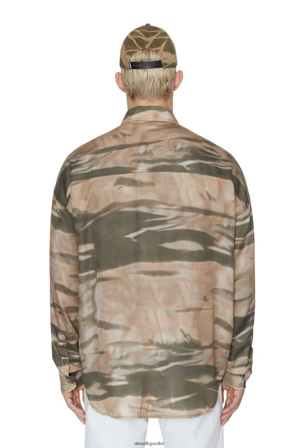 Diesel s-течност-cmf мъже FTRH4D336 облекло зелено/бежово