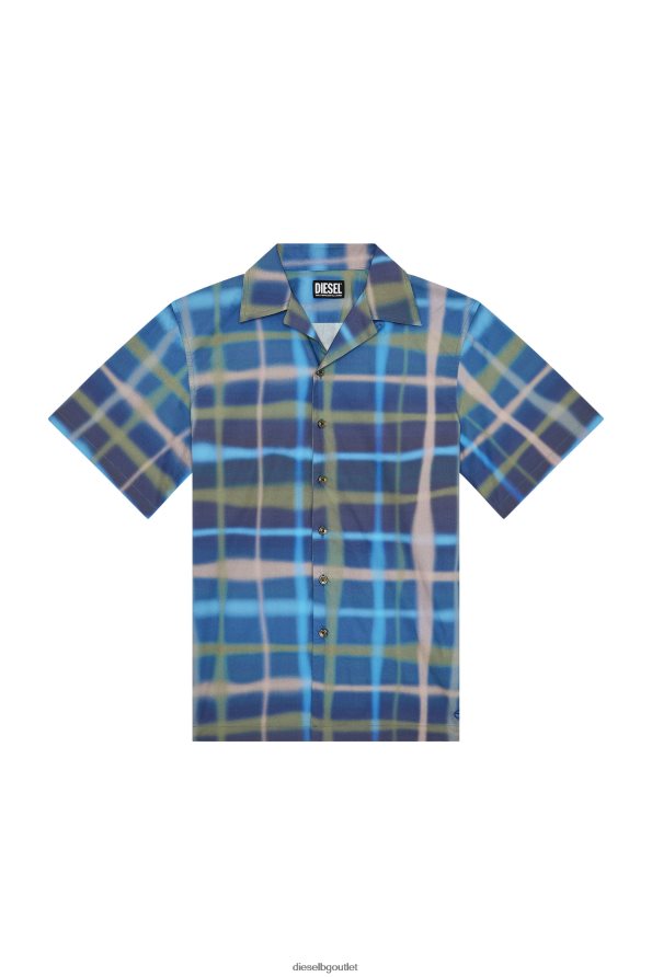 Diesel s-frank-проверка мъже FTRH4D309 облекло зелено/синьо